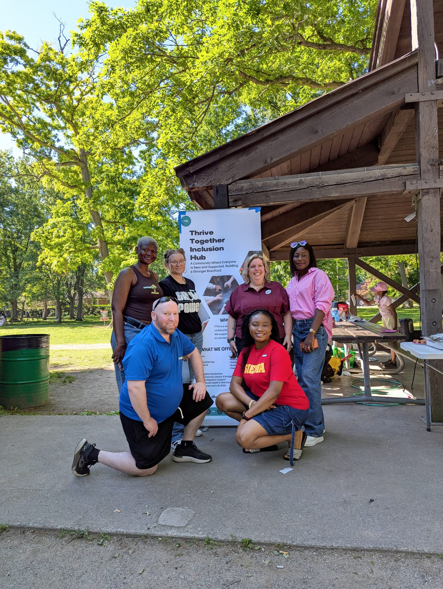 Culturally diverse community members connecting at an inclusive gathering